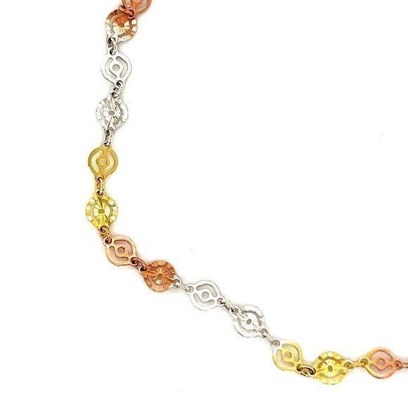 925 Tricolored Anklet - Picture 3 of 4